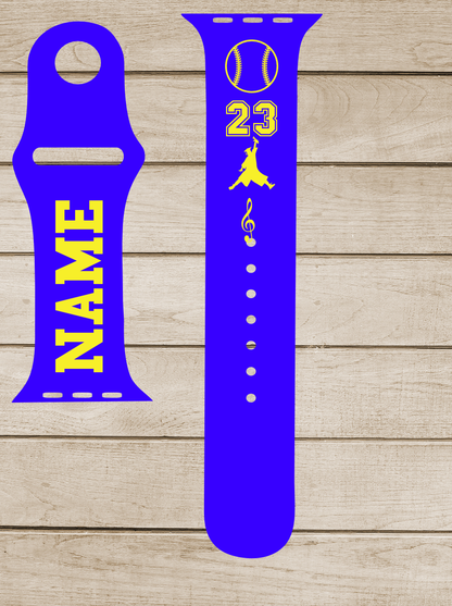 Engraved Watch Bands with Color